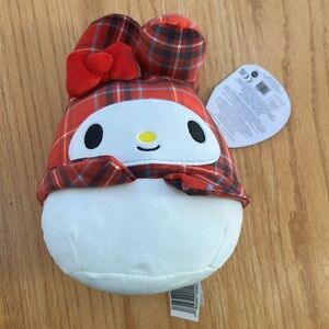 NWT Squishmallows Hello Kitty & Friends My Melody Plaid Squad Soft Cuddly Plush